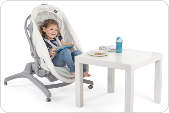 Chicco Baby Hug Air Liegesessel/Hochstuhl 4in1 für ältere Kind