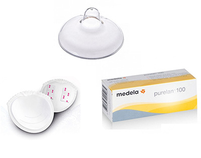 Babystilen, Creme, Brustwarzenschutz, Stilleinlagen